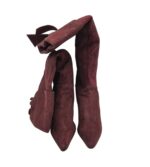 Cizme dama Graceland 39, material textil, maro - imagine 3