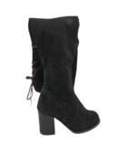 Cizme dama 36, material textil, negru
