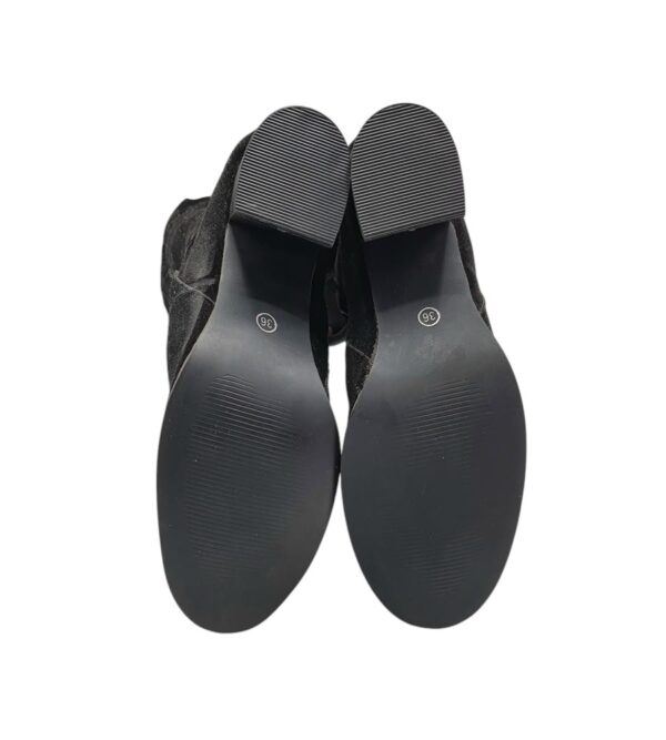 Cizme dama 36, material textil, negru - imagine 5