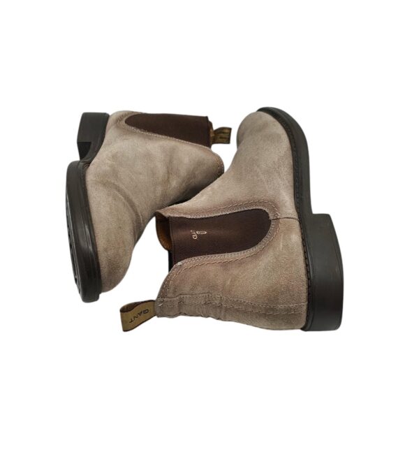 Botine dama Gant 40, piele intoarsa, gri - imagine 4