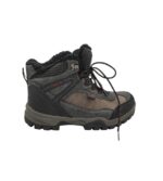 Ghete barbati Landrover 44, imitatie de piele, material textil, negru gri, imblanite