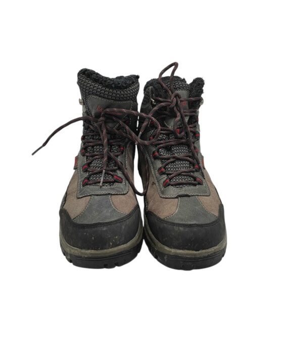 Ghete barbati Landrover 44, imitatie de piele, material textil, negru gri, imblanite - imagine 3