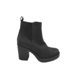Botine dama Graceland 38, imitatie de piele, negru