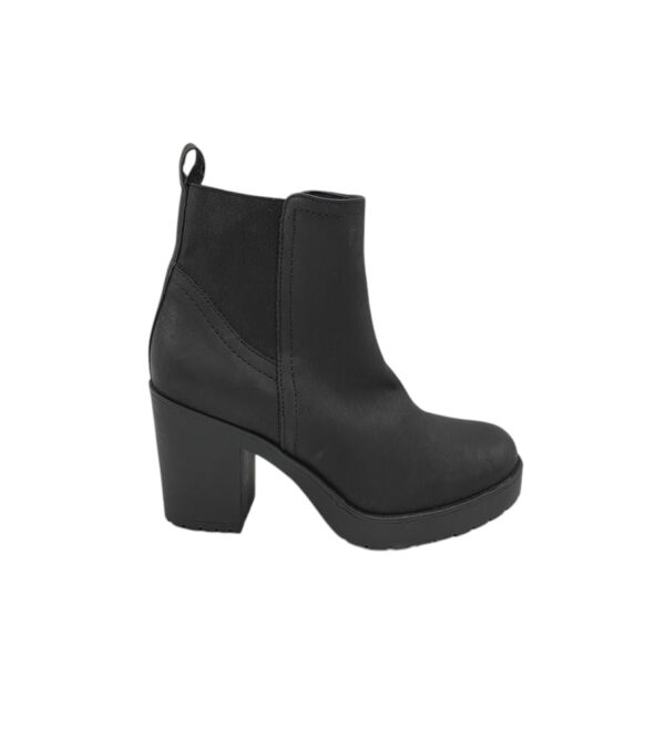 Botine dama Graceland 38, imitatie de piele, negru - imagine 1