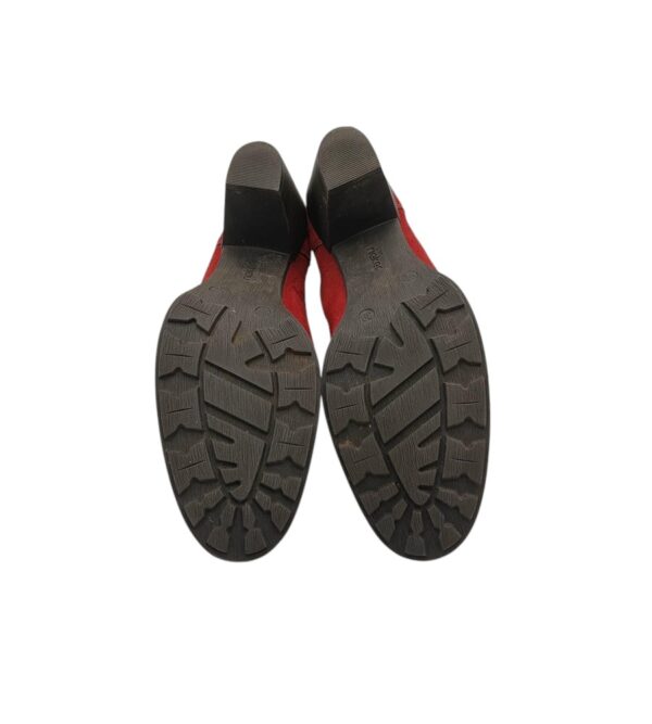 Botine dama Rieker 39, material textil, rosu - imagine 5