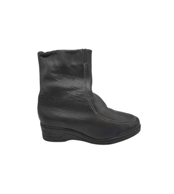 Cizme dama Luftpolster 41, piele, negru, imblanite - imagine 1