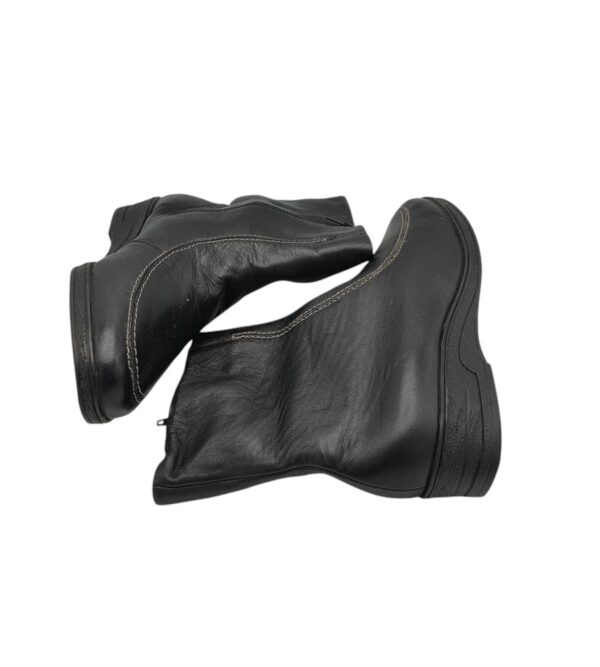 Cizme dama Luftpolster 41, piele, negru, imblanite - imagine 4