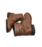 Ghete dama Constance 39, piele, maro - imagine 4