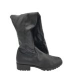 Cizme dama Anna Field 43, imitatie de piele, negru