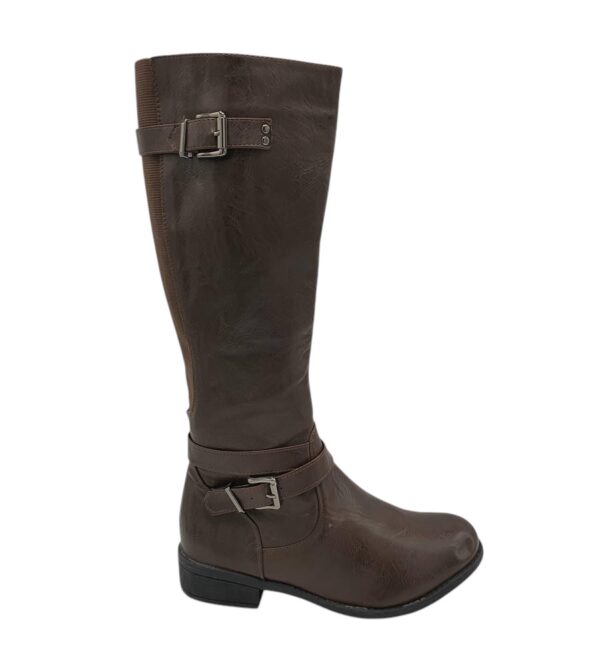Cizme dama Lilley 39, imitatie de piele, maro - imagine 1