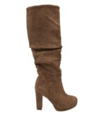 Cizme dama 36, material textil, maro