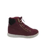 Ghete dama Vty 41, imitatie de piele, visiniu, captusite