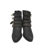 Botine dama Manfield 39, piele, negru - imagine 3