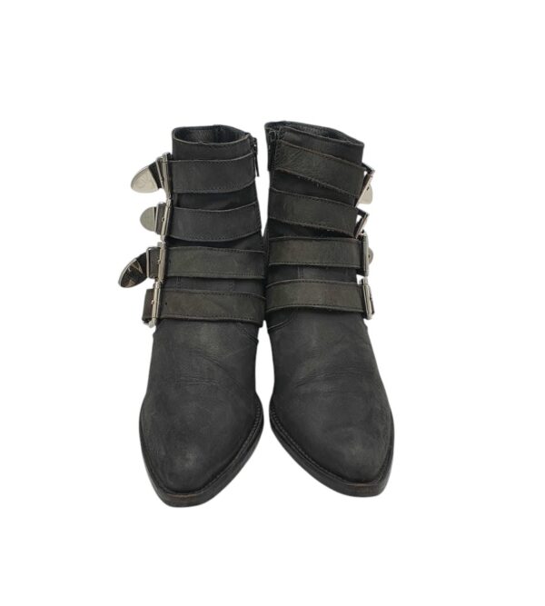 Botine dama Manfield 39, piele, negru - imagine 3