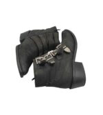Botine dama Manfield 39, piele, negru - imagine 4