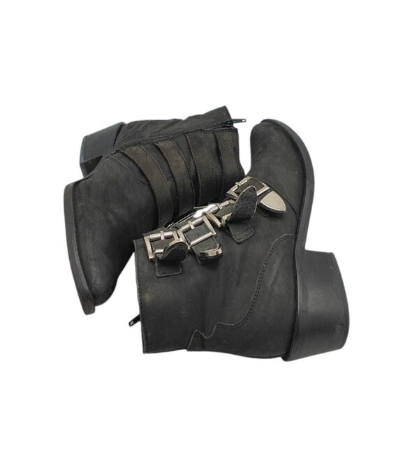 Botine dama Manfield 39, piele, negru - imagine 4