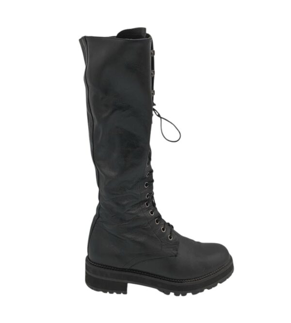 Cizme dama Pertini 40, piele, negru - imagine 1
