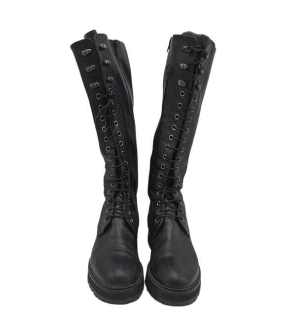 Cizme dama Pertini 40, piele, negru - imagine 3