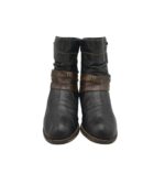 Botine dama Rieker 36, imitatie de piele, negru - imagine 3