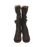 Cizme dama Tcm 40, piele intoarsa, maro - imagine 3