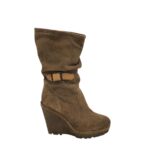 Cizme dama Jk Acid 39, piele intoarsa, maro
