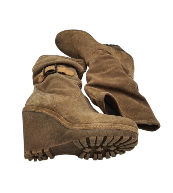Cizme dama Jk Acid 39, piele intoarsa, maro - imagine 4