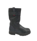 Cizme dama Graceland 38, imitatie de piele, negru, imblanite