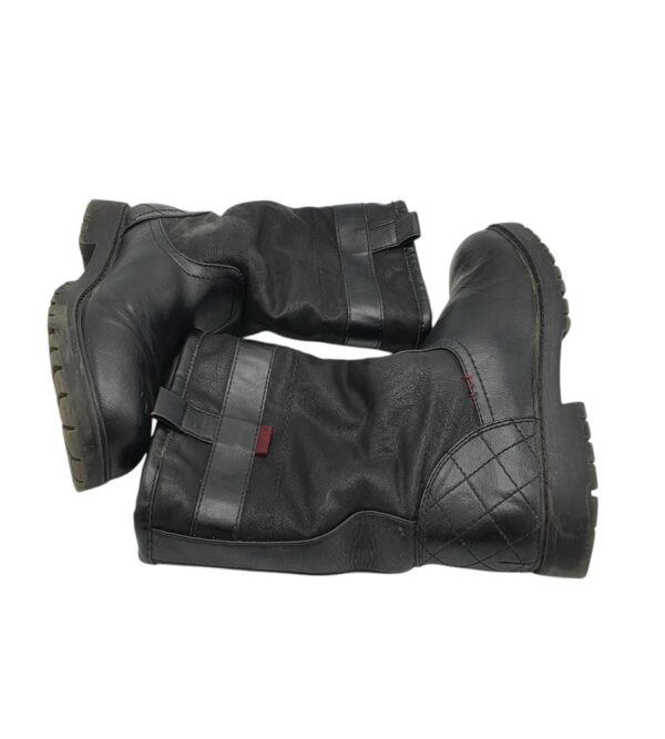 Cizme dama Graceland 38, imitatie de piele, negru, imblanite - imagine 4