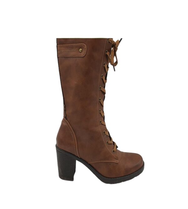 Cizme dama Anna Field 38, imitatie de piele, maro - imagine 1