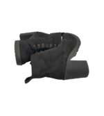 Botine dama 39, material textil, negru, imblanite - imagine 4