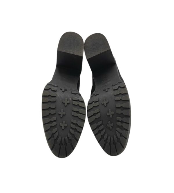 Botine dama 39, material textil, negru, imblanite - imagine 5