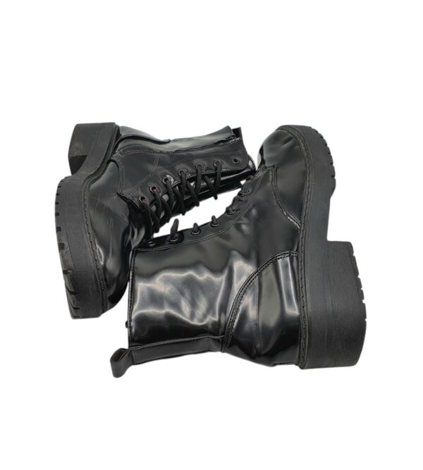 Ghete  dama 41, imitatie de piele, negru - imagine 4