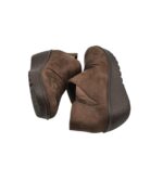 Botine dama Skechers 38, material textil, maro - imagine 4