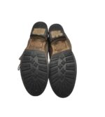 Ghete dama Lavorazione 38, piele intoarsa, bej, imblanite - imagine 5