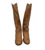 Cizme dama Stradivarius 40, piele, maro - imagine 3