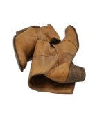 Cizme dama Stradivarius 40, piele, maro - imagine 4