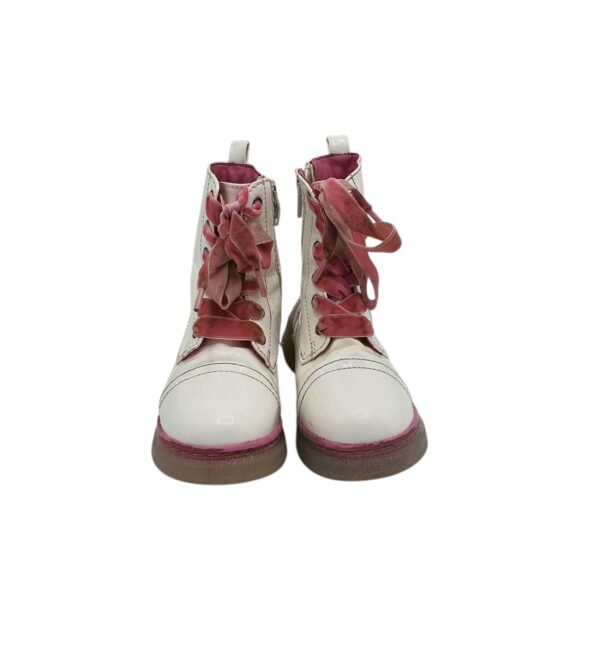 Ghete copii M & S 29, imitatie de piele, alb - imagine 3