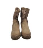 Cizme dama Mjus 39, piele, piele intoarsa, bej - imagine 3