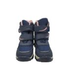 Ghete copii 33, imitatie de piele, material textil, bleumarin - imagine 3