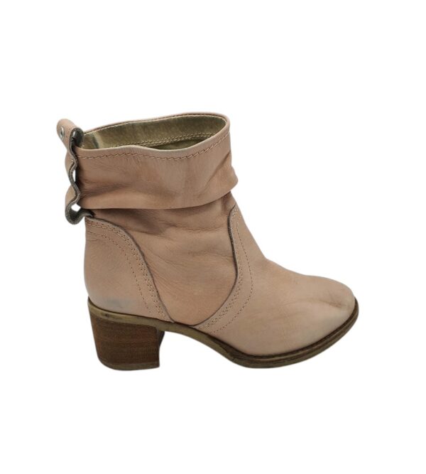 Cizme dama Suzanne 38, piele, bej - imagine 1