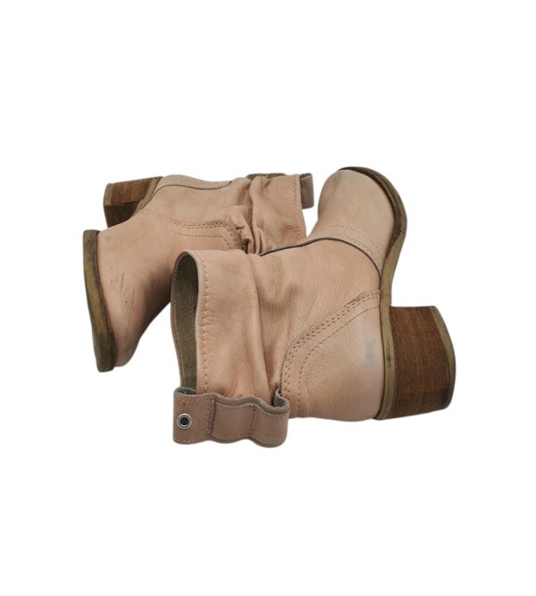 Cizme dama Suzanne 38, piele, bej - imagine 4