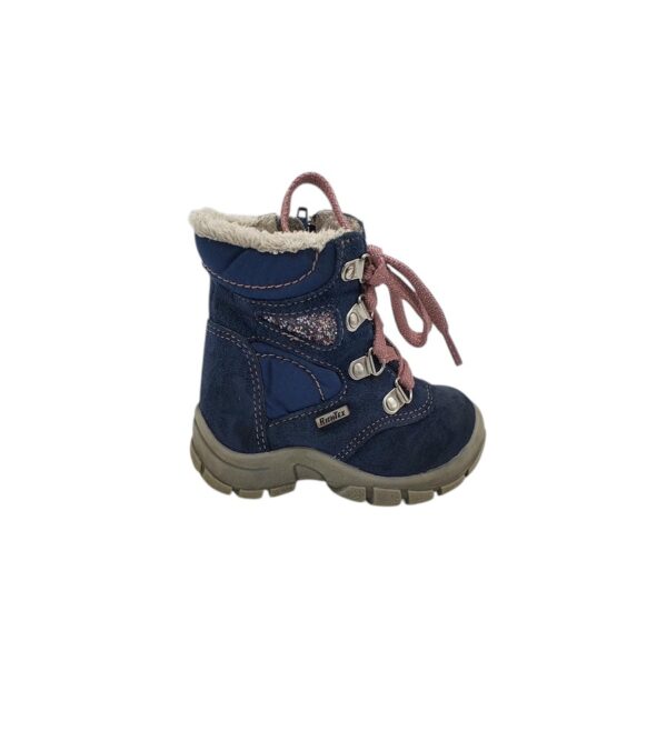 Ghete dama Richter 20, piele intoarsa, bleumarin - imagine 1