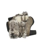 Cizme dama Manas 38, piele intoarsa, imitatie de piele, gri - imagine 4