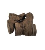 Ghete dama Pesaro 41, material textil, maro - imagine 4