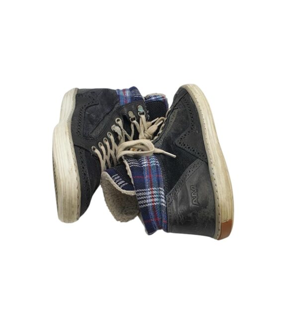 Ghete barbati Ara 41, piele intoarsa, piele, negru - imagine 4