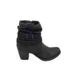 Cizme dama Graceland 37, imitatie de piele, negru