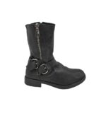 Botine dama 39, piele, negru
