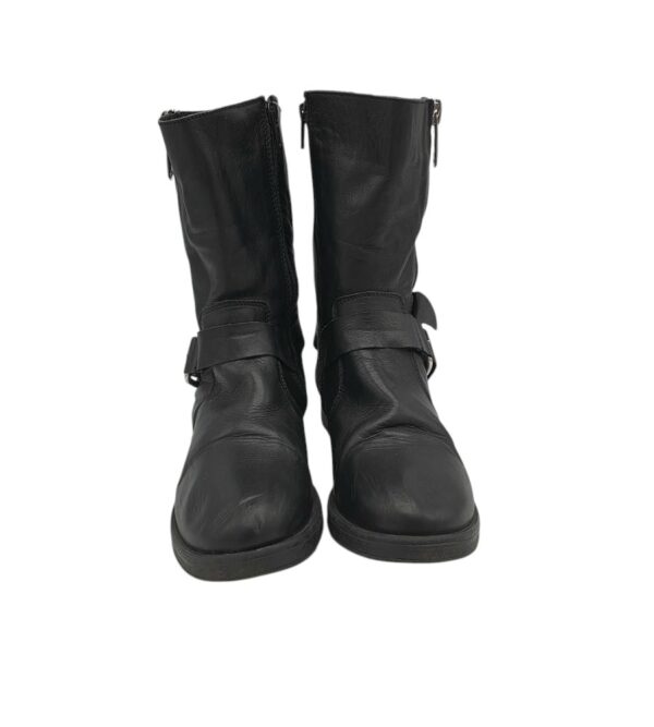 Botine dama 39, piele, negru - imagine 3