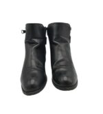 Botine dama Kayla 39, imitatie de piele, negru - imagine 3