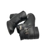 Botine dama Kayla 39, imitatie de piele, negru - imagine 4